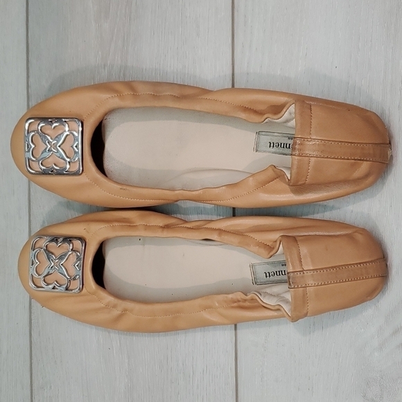 L.K.Bennett London Women Leather Loafer Ballet Flats shoes sz EU 40/8 - Picture 6 of 13